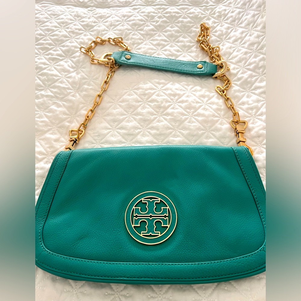 Tory Burch cross body blue bag